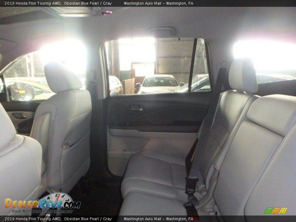 2019 Honda Pilot Touring AWD Obsidian Blue Pearl / Gray Photo #7