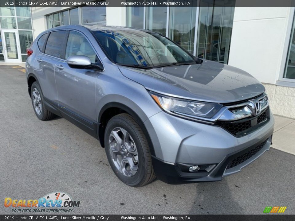 2019 Honda CR-V EX-L AWD Lunar Silver Metallic / Gray Photo #2