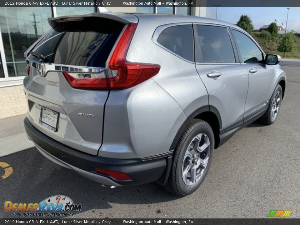 2019 Honda CR-V EX-L AWD Lunar Silver Metallic / Gray Photo #7
