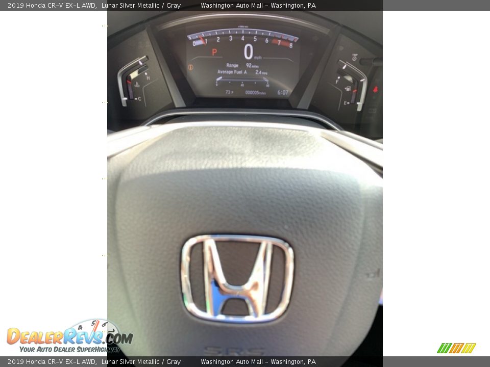 2019 Honda CR-V EX-L AWD Lunar Silver Metallic / Gray Photo #32