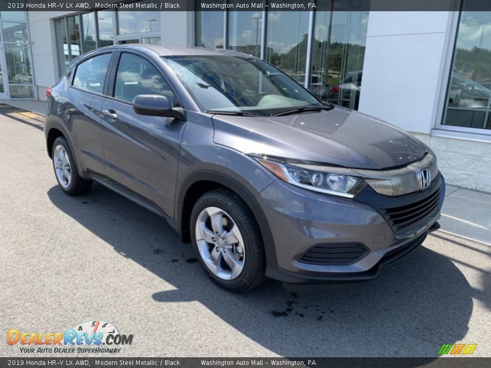 2019 Honda HR-V LX AWD Modern Steel Metallic / Black Photo #2