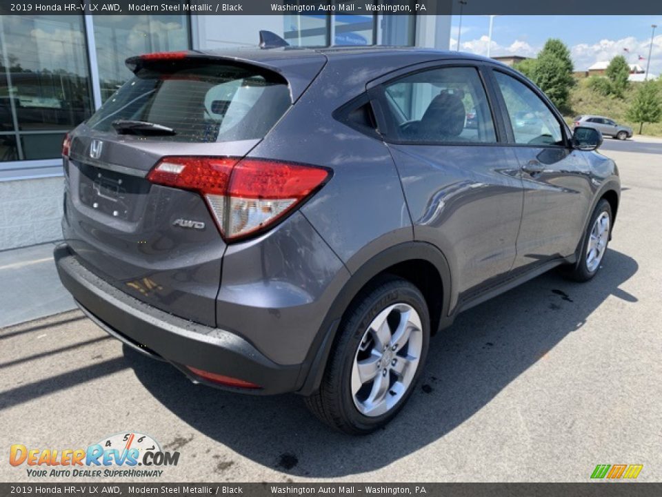 2019 Honda HR-V LX AWD Modern Steel Metallic / Black Photo #7