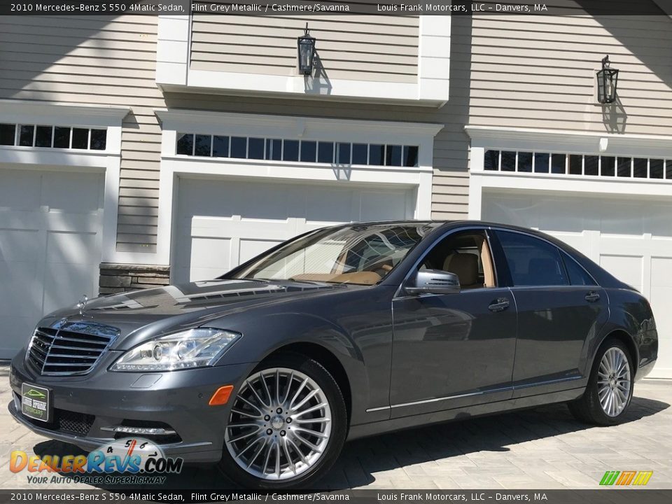 2010 Mercedes-Benz S 550 4Matic Sedan Flint Grey Metallic / Cashmere/Savanna Photo #4