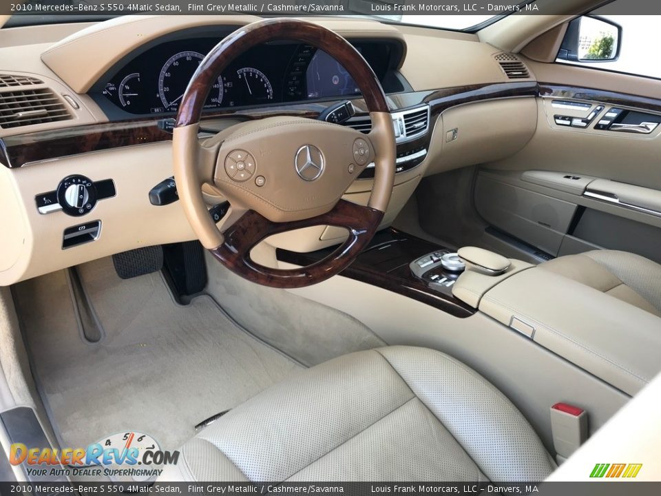 2010 Mercedes-Benz S 550 4Matic Sedan Flint Grey Metallic / Cashmere/Savanna Photo #8