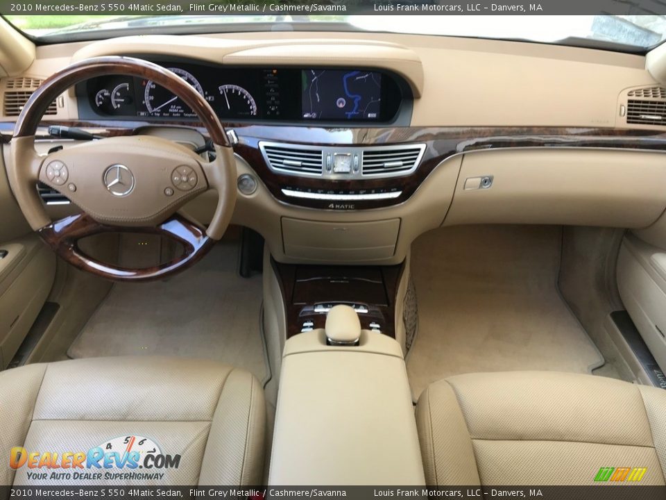 2010 Mercedes-Benz S 550 4Matic Sedan Flint Grey Metallic / Cashmere/Savanna Photo #9