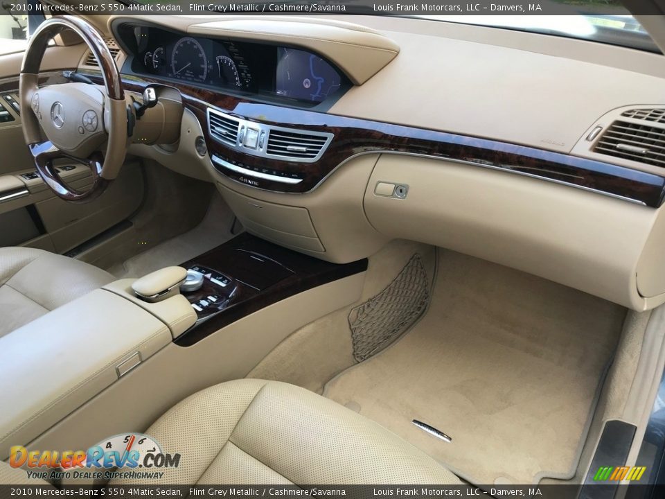 2010 Mercedes-Benz S 550 4Matic Sedan Flint Grey Metallic / Cashmere/Savanna Photo #10