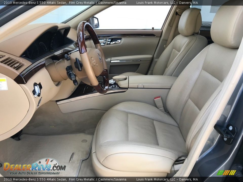 2010 Mercedes-Benz S 550 4Matic Sedan Flint Grey Metallic / Cashmere/Savanna Photo #11