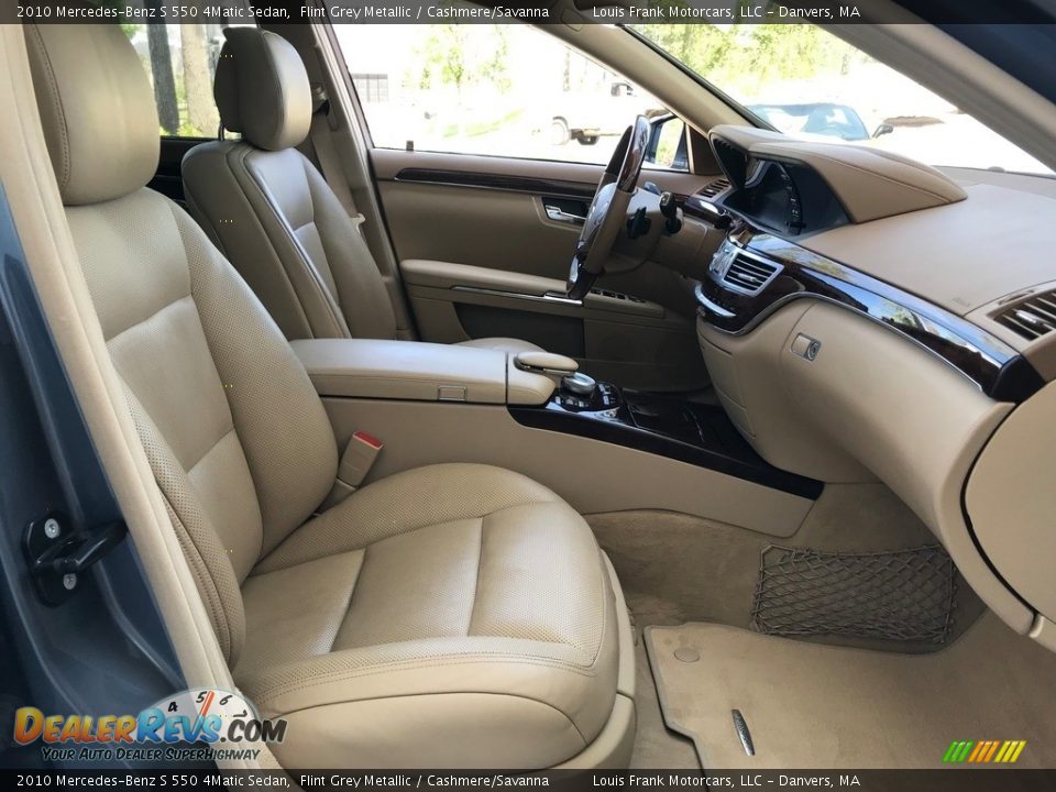 2010 Mercedes-Benz S 550 4Matic Sedan Flint Grey Metallic / Cashmere/Savanna Photo #12