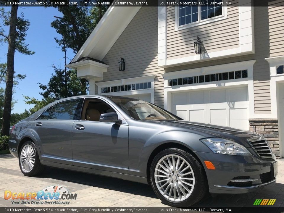 2010 Mercedes-Benz S 550 4Matic Sedan Flint Grey Metallic / Cashmere/Savanna Photo #16