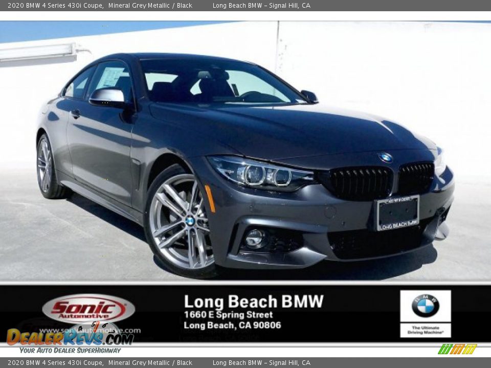 2020 BMW 4 Series 430i Coupe Mineral Grey Metallic / Black Photo #1