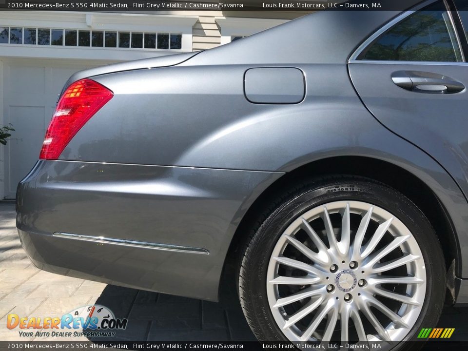 2010 Mercedes-Benz S 550 4Matic Sedan Flint Grey Metallic / Cashmere/Savanna Photo #34