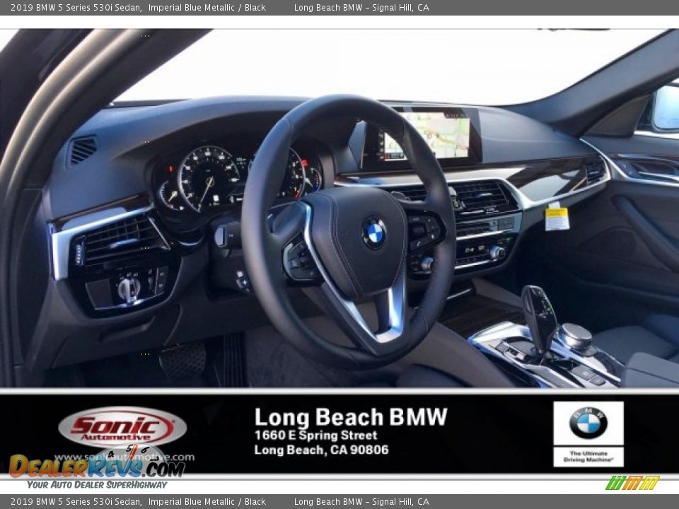 2019 BMW 5 Series 530i Sedan Imperial Blue Metallic / Black Photo #4
