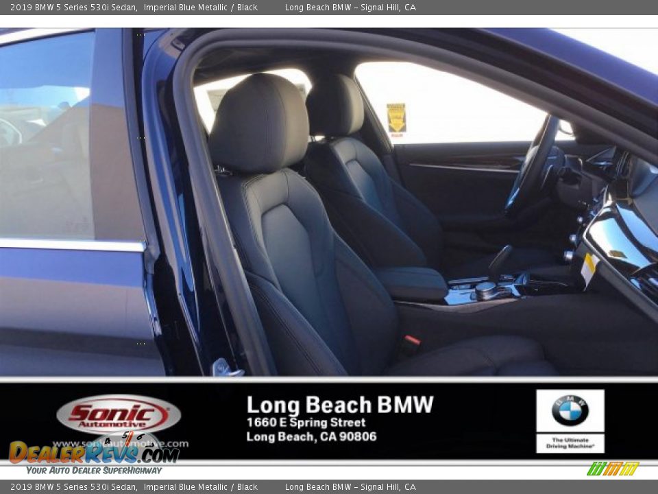 2019 BMW 5 Series 530i Sedan Imperial Blue Metallic / Black Photo #7