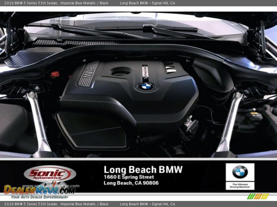 2019 BMW 5 Series 530i Sedan Imperial Blue Metallic / Black Photo #8