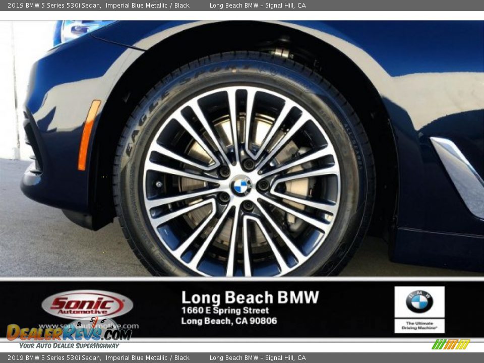 2019 BMW 5 Series 530i Sedan Imperial Blue Metallic / Black Photo #9