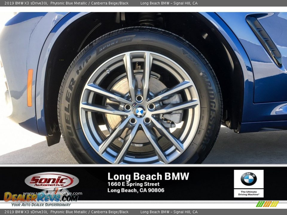 2019 BMW X3 sDrive30i Phytonic Blue Metallic / Canberra Beige/Black Photo #9