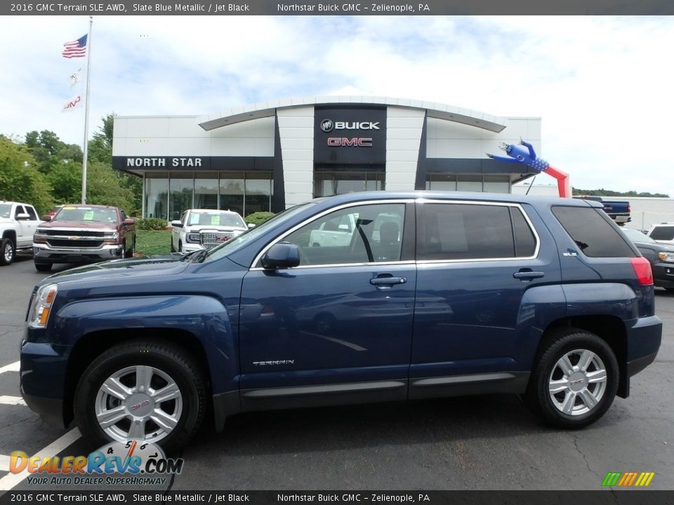 2016 GMC Terrain SLE AWD Slate Blue Metallic / Jet Black Photo #1