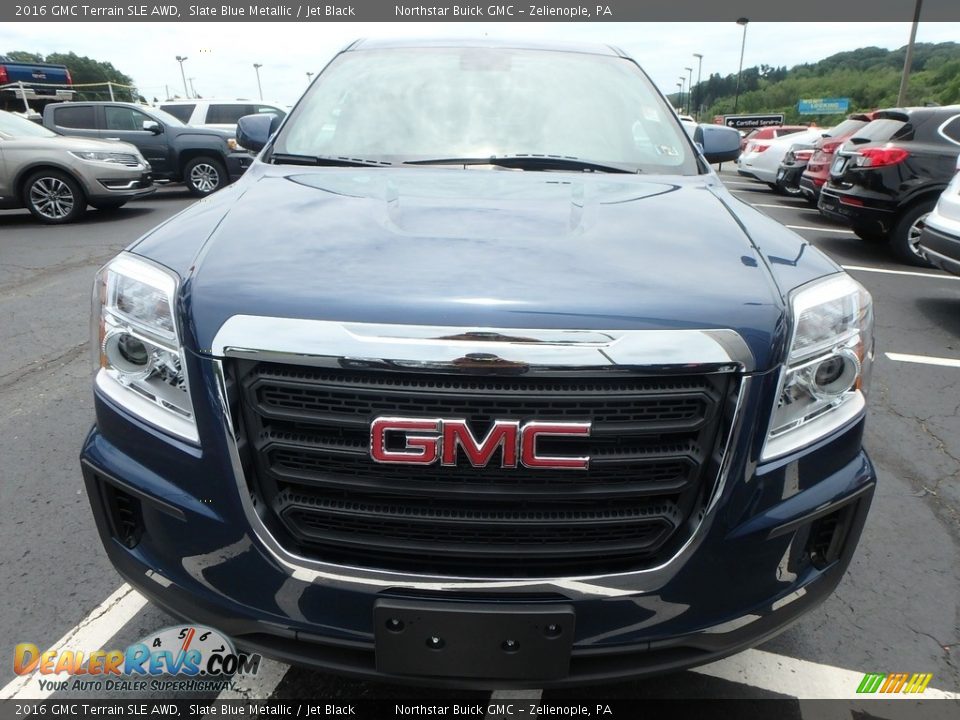 2016 GMC Terrain SLE AWD Slate Blue Metallic / Jet Black Photo #3