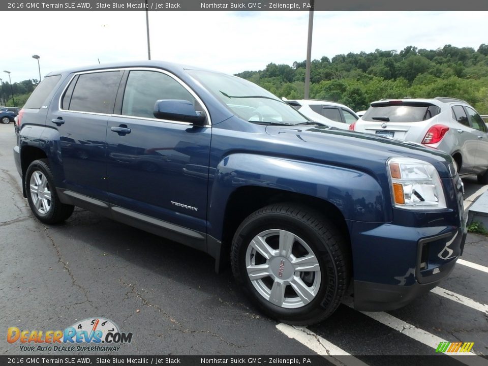 2016 GMC Terrain SLE AWD Slate Blue Metallic / Jet Black Photo #4