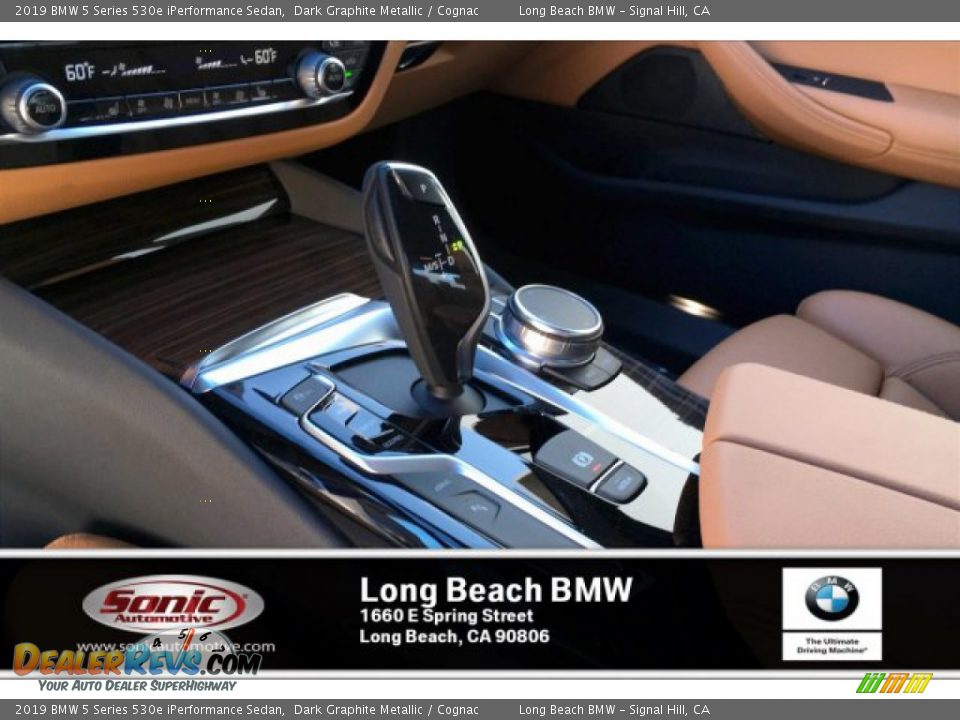 2019 BMW 5 Series 530e iPerformance Sedan Dark Graphite Metallic / Cognac Photo #6