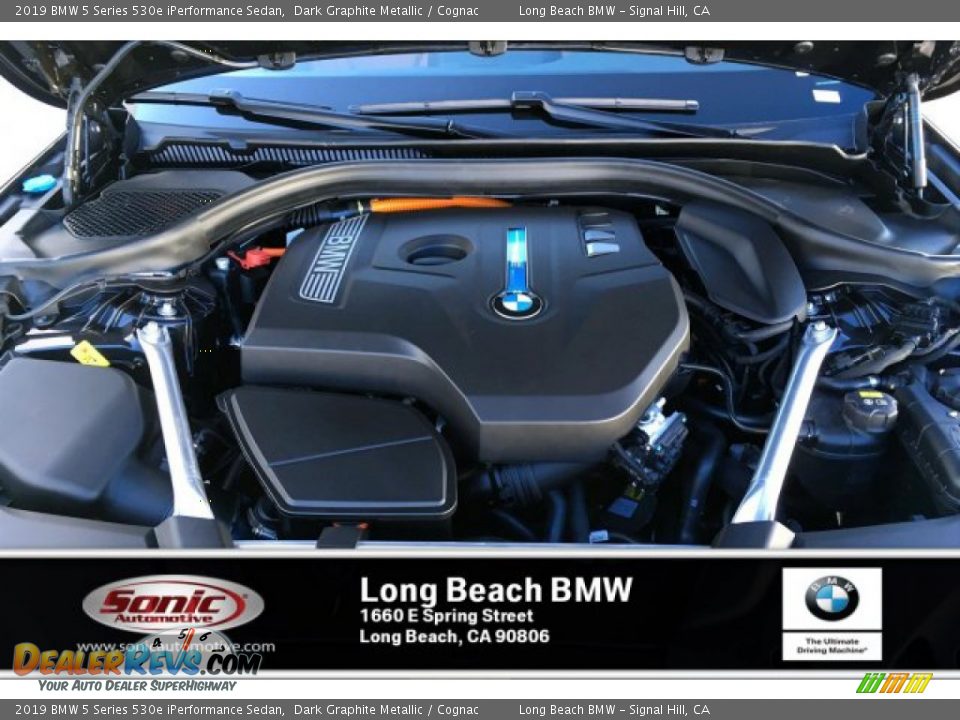 2019 BMW 5 Series 530e iPerformance Sedan Dark Graphite Metallic / Cognac Photo #8