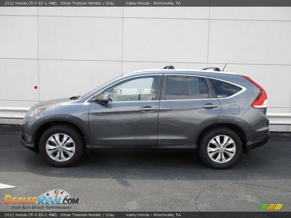 2012 Honda CR-V EX-L 4WD Urban Titanium Metallic / Gray Photo #2