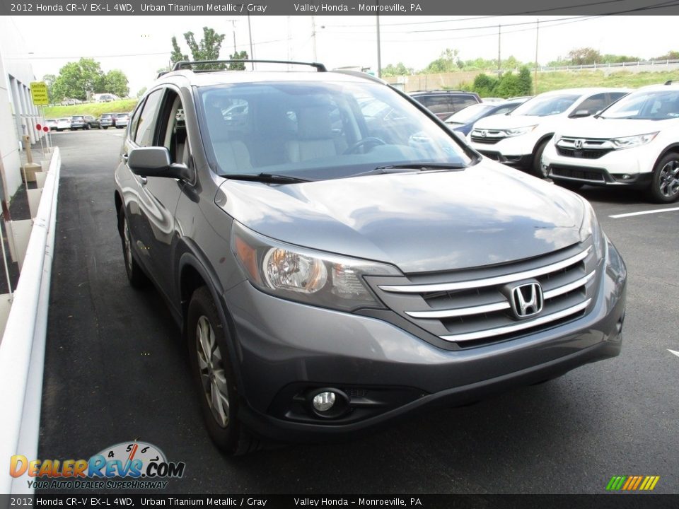 2012 Honda CR-V EX-L 4WD Urban Titanium Metallic / Gray Photo #6