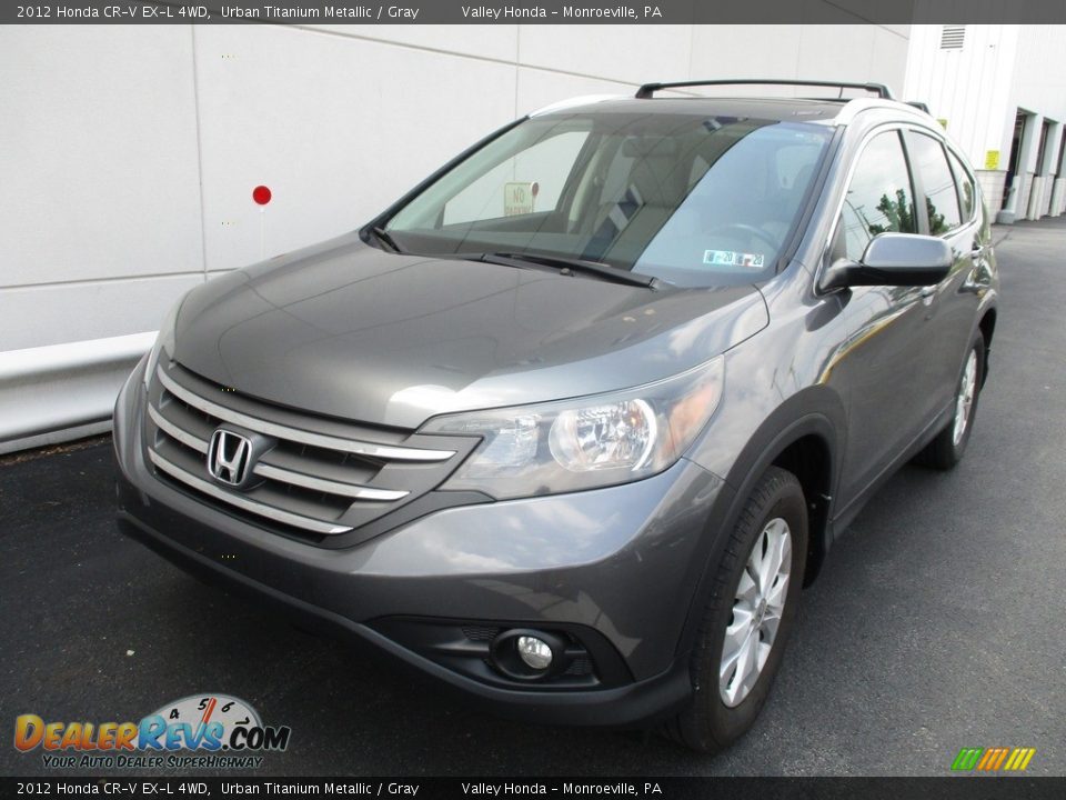 2012 Honda CR-V EX-L 4WD Urban Titanium Metallic / Gray Photo #8