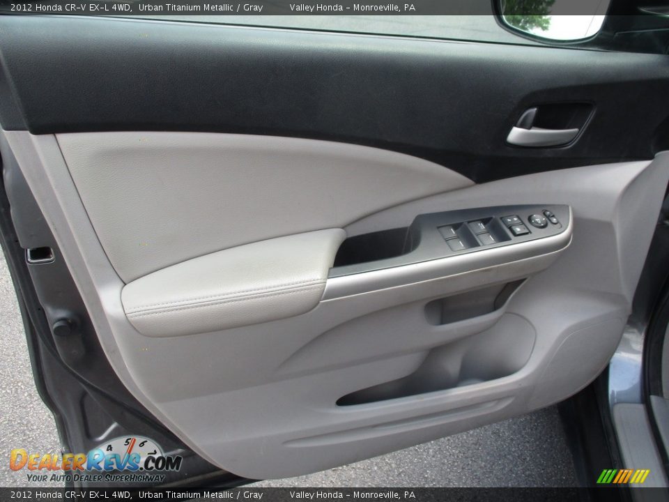 2012 Honda CR-V EX-L 4WD Urban Titanium Metallic / Gray Photo #9