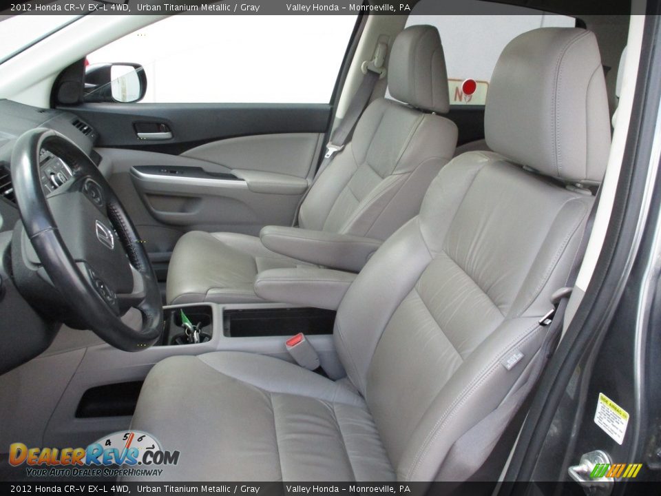 2012 Honda CR-V EX-L 4WD Urban Titanium Metallic / Gray Photo #10