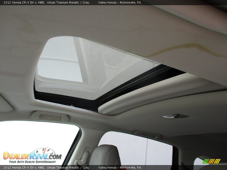 2012 Honda CR-V EX-L 4WD Urban Titanium Metallic / Gray Photo #12