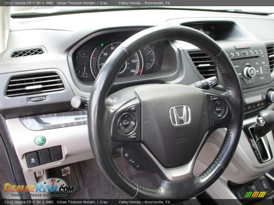 2012 Honda CR-V EX-L 4WD Urban Titanium Metallic / Gray Photo #13