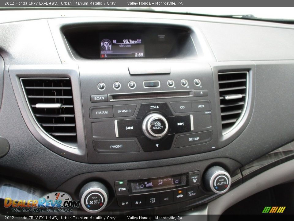 2012 Honda CR-V EX-L 4WD Urban Titanium Metallic / Gray Photo #15