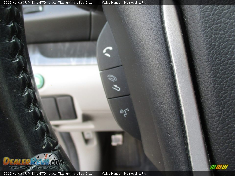 2012 Honda CR-V EX-L 4WD Urban Titanium Metallic / Gray Photo #18