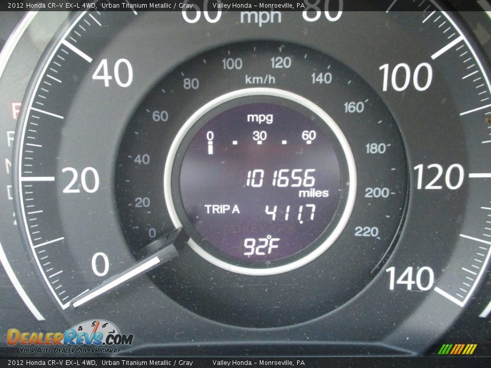 2012 Honda CR-V EX-L 4WD Urban Titanium Metallic / Gray Photo #20