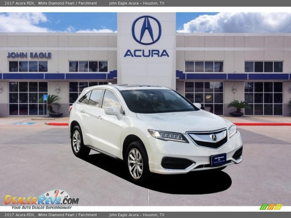 2017 Acura RDX White Diamond Pearl / Parchment Photo #1