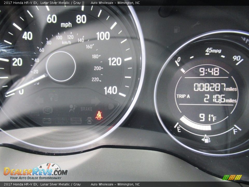2017 Honda HR-V EX Lunar Silver Metallic / Gray Photo #16