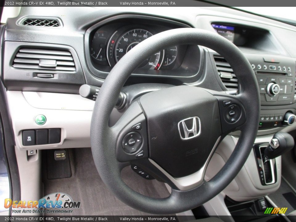 2012 Honda CR-V EX 4WD Twilight Blue Metallic / Black Photo #13