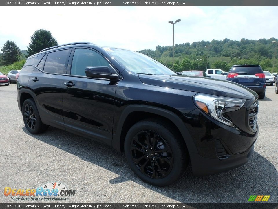 2020 GMC Terrain SLE AWD Ebony Twilight Metallic / Jet Black Photo #3