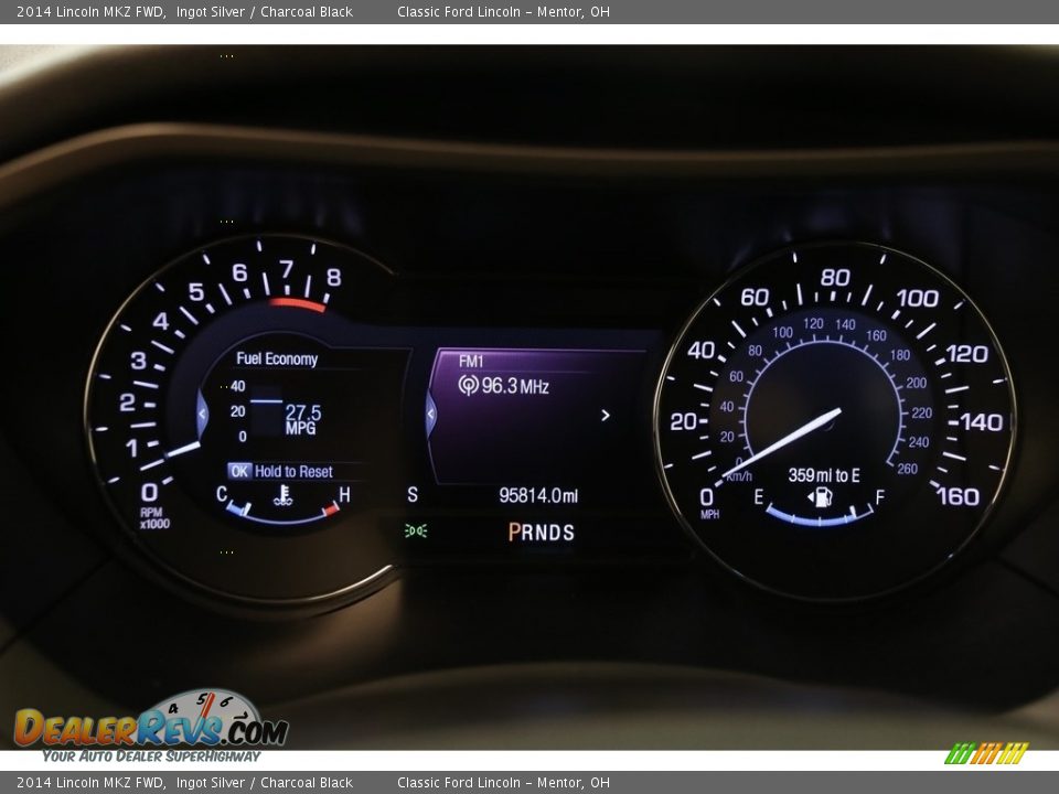 2014 Lincoln MKZ FWD Ingot Silver / Charcoal Black Photo #9