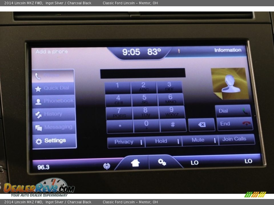 2014 Lincoln MKZ FWD Ingot Silver / Charcoal Black Photo #12