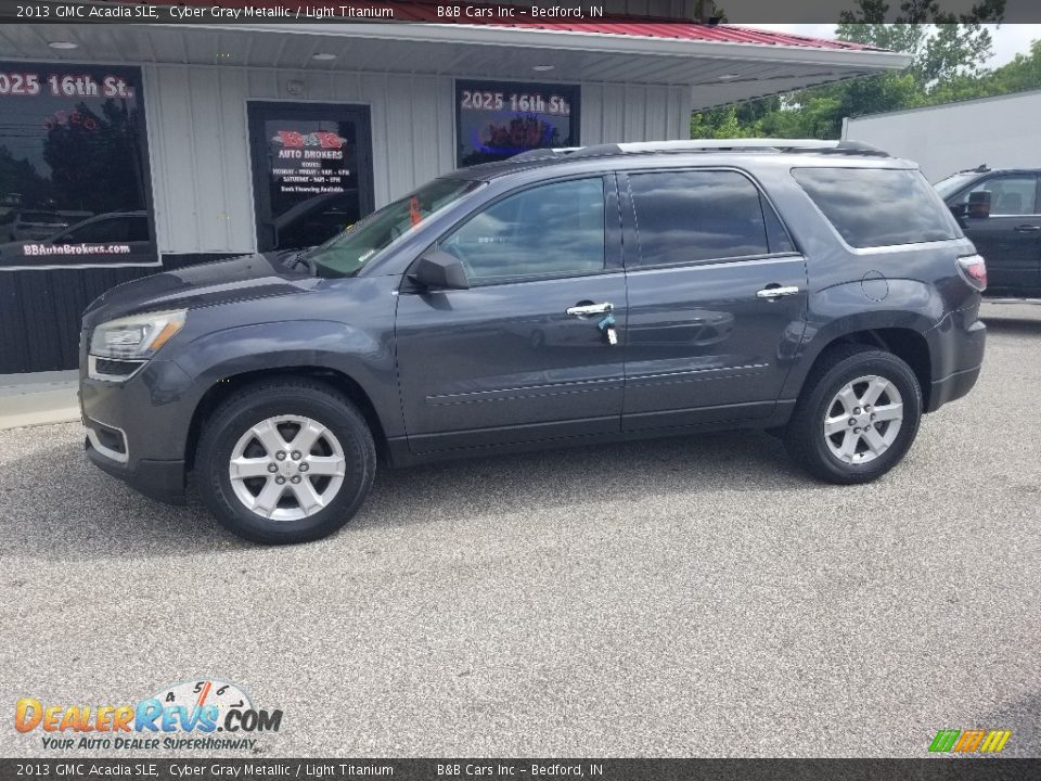 2013 GMC Acadia SLE Cyber Gray Metallic / Light Titanium Photo #10