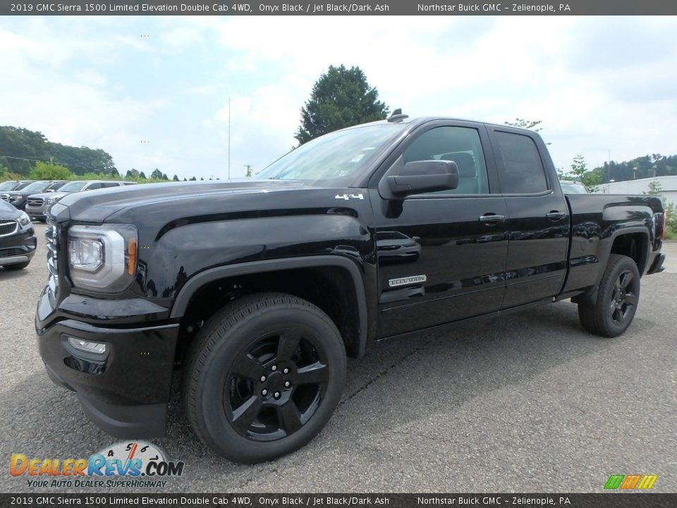 2019 GMC Sierra 1500 Limited Elevation Double Cab 4WD Onyx Black / Jet Black/Dark Ash Photo #1