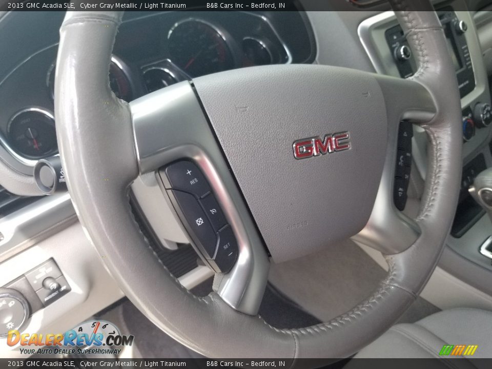 2013 GMC Acadia SLE Cyber Gray Metallic / Light Titanium Photo #13