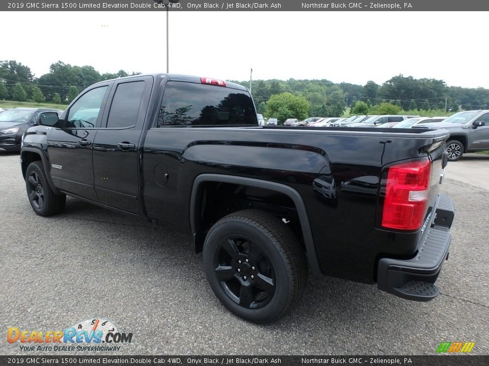 2019 GMC Sierra 1500 Limited Elevation Double Cab 4WD Onyx Black / Jet Black/Dark Ash Photo #7