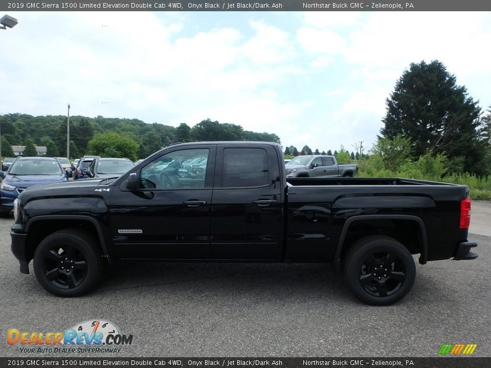 2019 GMC Sierra 1500 Limited Elevation Double Cab 4WD Onyx Black / Jet Black/Dark Ash Photo #8