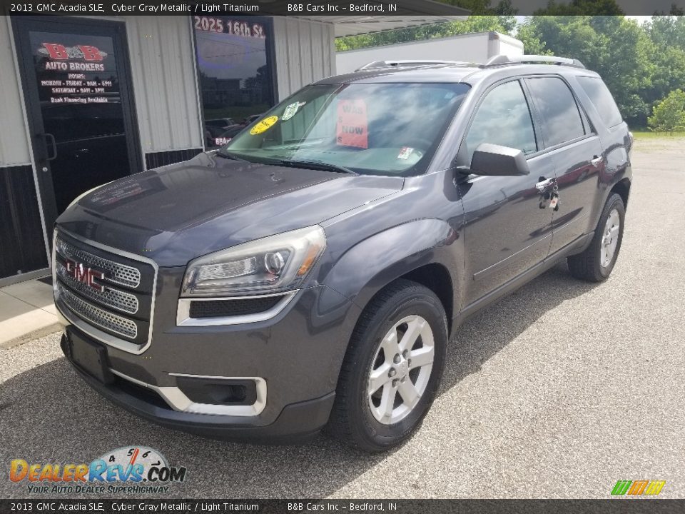 2013 GMC Acadia SLE Cyber Gray Metallic / Light Titanium Photo #28