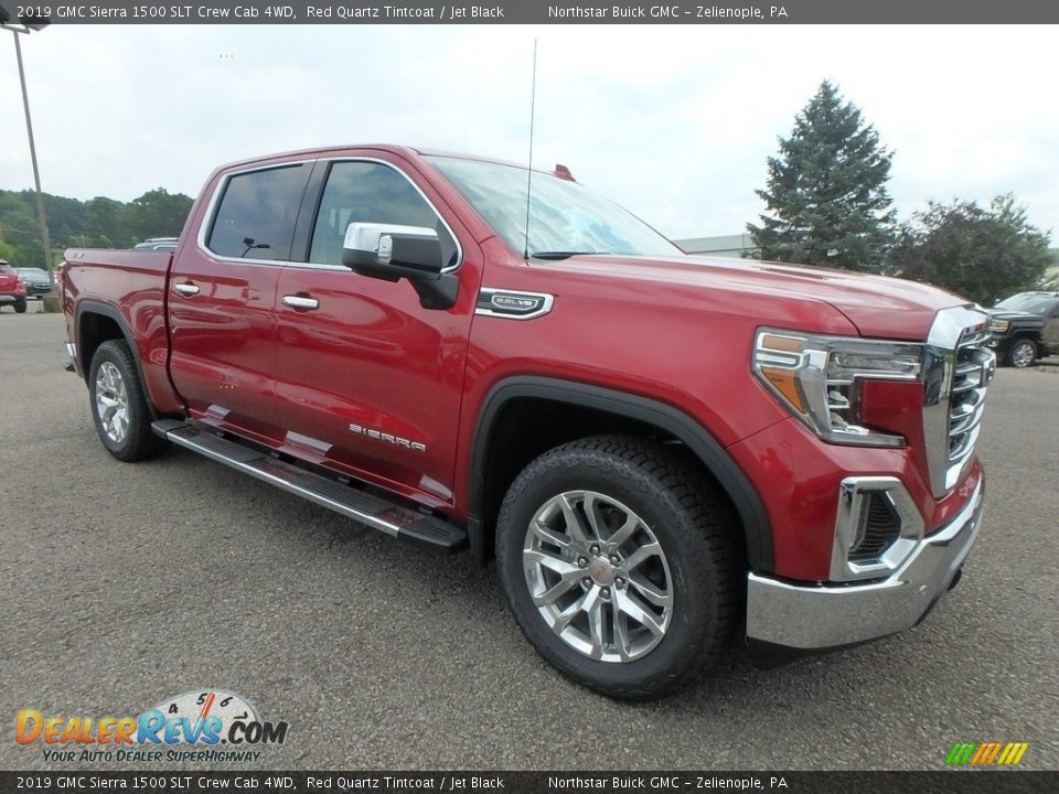 2019 GMC Sierra 1500 SLT Crew Cab 4WD Red Quartz Tintcoat / Jet Black Photo #3