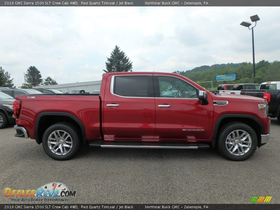 2019 GMC Sierra 1500 SLT Crew Cab 4WD Red Quartz Tintcoat / Jet Black Photo #4