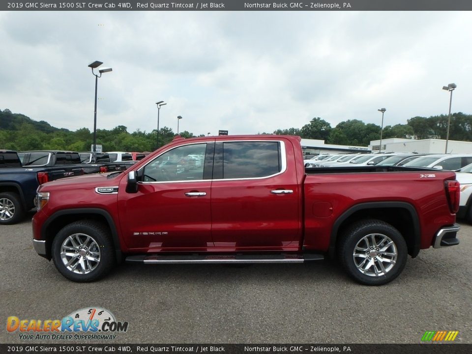 2019 GMC Sierra 1500 SLT Crew Cab 4WD Red Quartz Tintcoat / Jet Black Photo #8